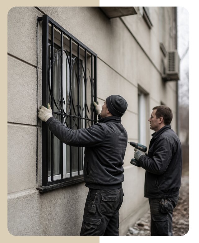 Установка наружных оконных решеток в Ахтубинске под ключ